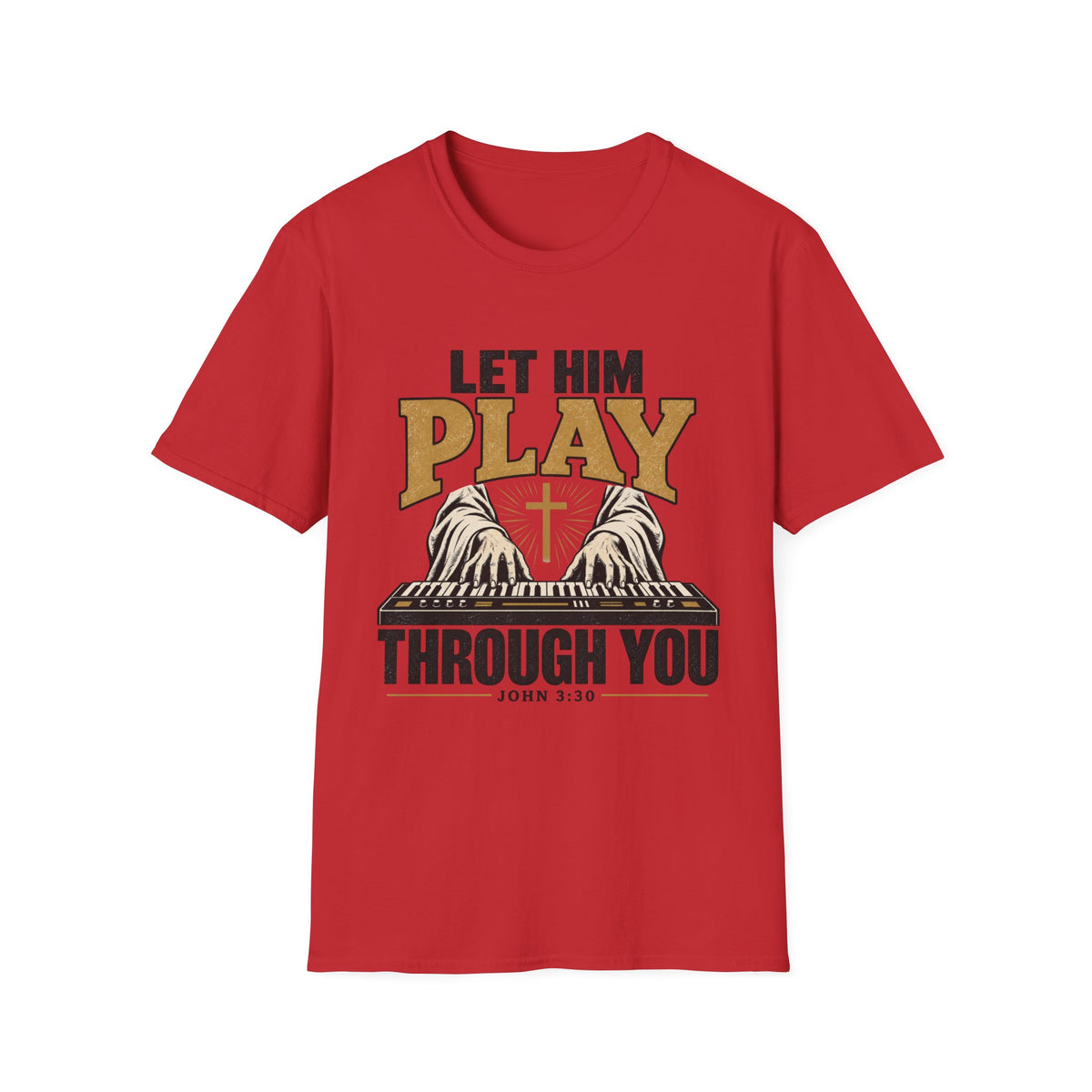 Let Him Play Through You Keys   T-Shirt